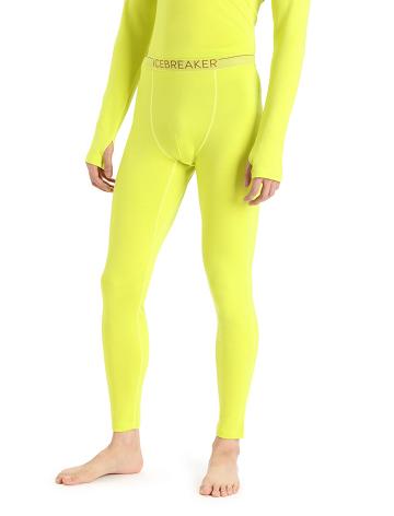 Pánské Base Layers Icebreaker 15.5 Merino Thermal Leggings Žluté | CZ 1595UZGT